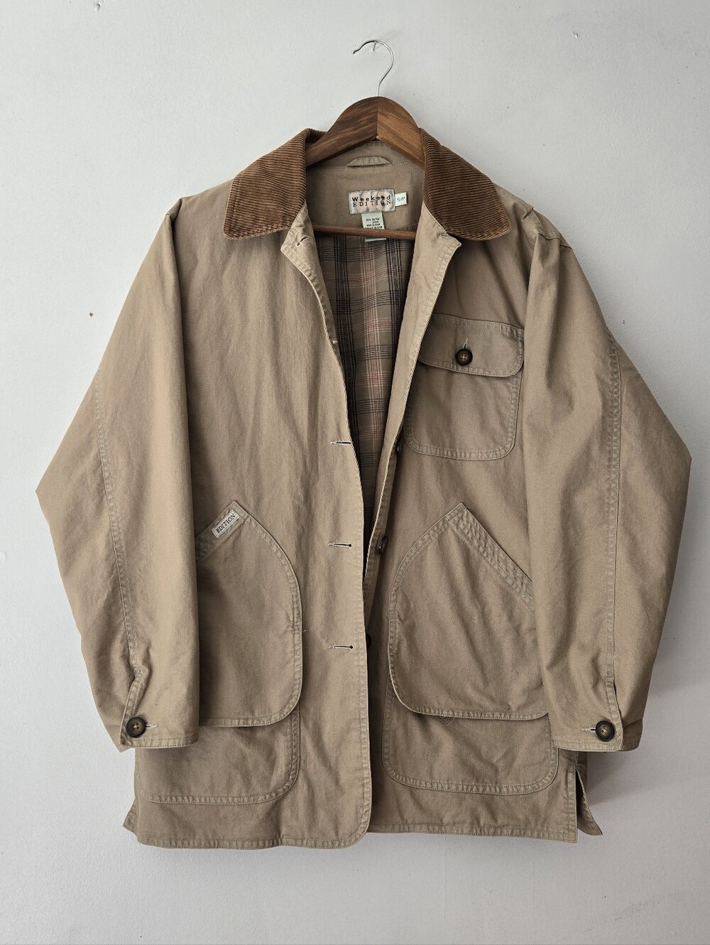 Cotton Barn Chore Jacket Corduroy Collar